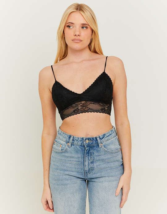 TALLY WEiJL, Bralette Nera in Pizzo for Women