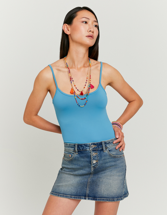 TALLY WEiJL, Tank Top Basic Μπλε for Women