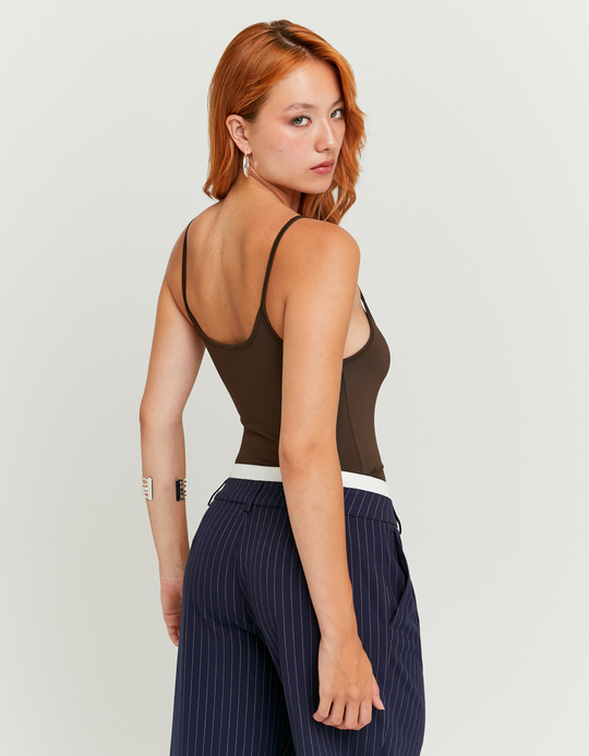 TALLY WEiJL, Brown Basic Tank Top for Women