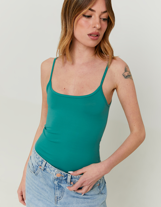 TALLY WEiJL, Grünes Basic-Tanktop for Women