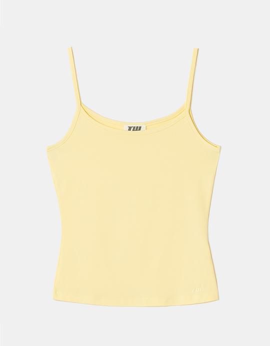 TALLY WEiJL, Yellow Basic Tank Top for Women
