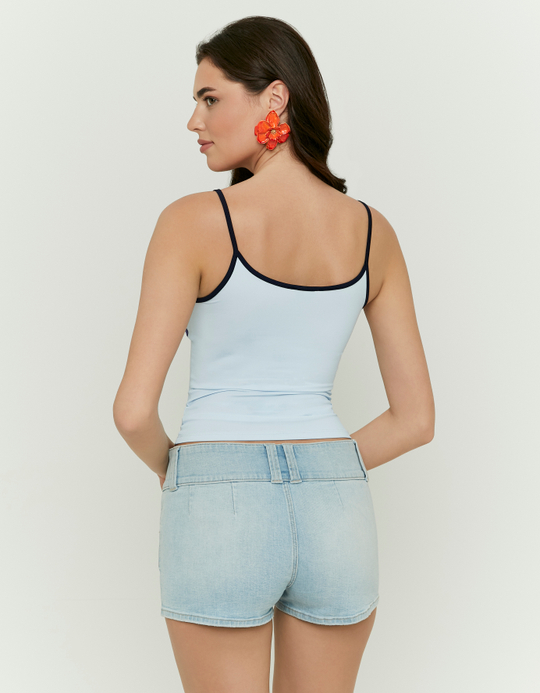 TALLY WEiJL, Blue Floral Printed Top for Women