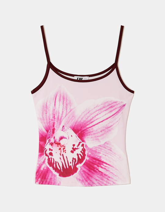 TALLY WEiJL, Pink Floral Printed Top for Women