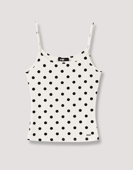 TALLY WEiJL, Polk Dots Basic Tank Top for Women