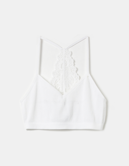 TALLY WEiJL, Brassière en Dentelle Blanche for Women