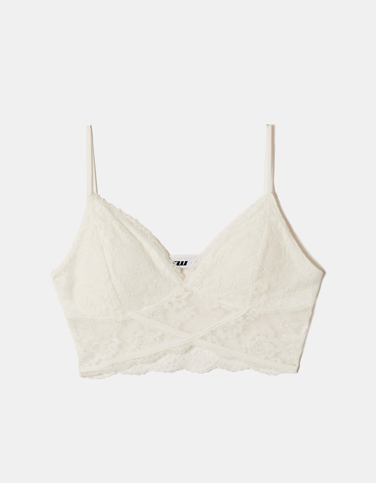TALLY WEiJL, Bralette Bianca in Pizzo for Women