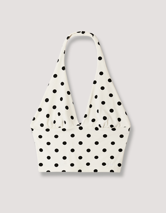 TALLY WEiJL, White Polka Dot Top for Women
