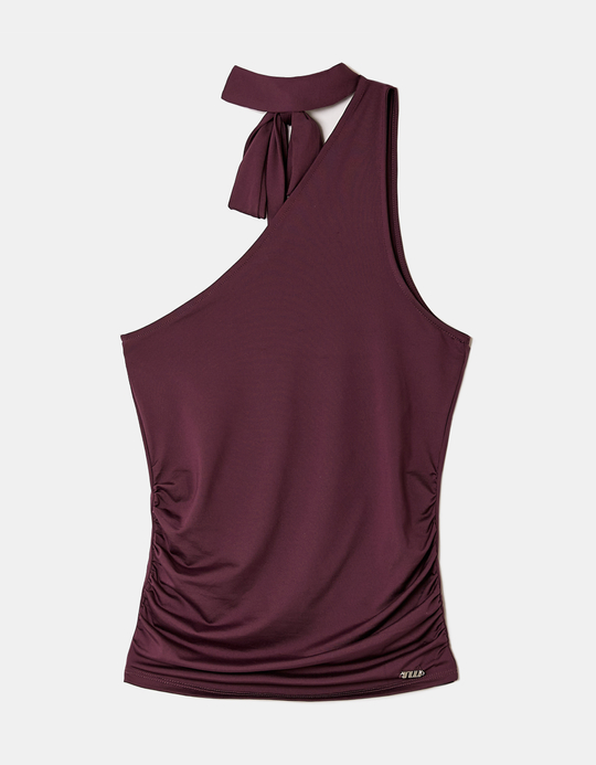 TALLY WEiJL, Top Violet Asymétrique à Une Epaule for Women