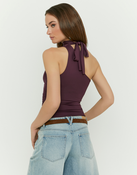 TALLY WEiJL, Purple Asymmetric One-Shoulder Top for Women