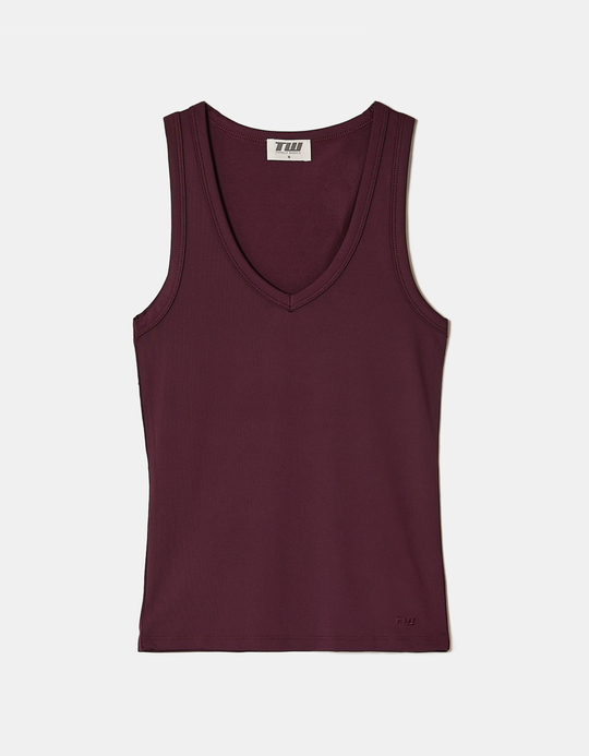 TALLY WEiJL, Débardeur Col V Violet for Women