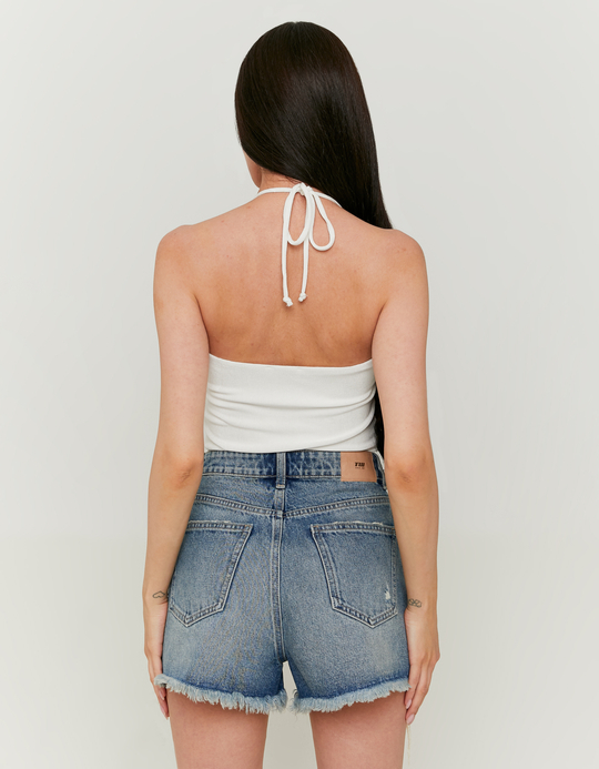 TALLY WEiJL, Weißes Fancy Rüschen-Top for Women