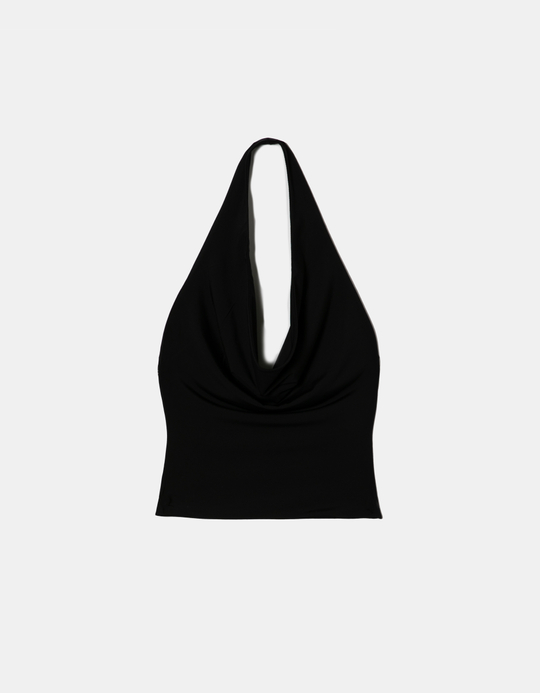 TALLY WEiJL, Schwarzes Fancy Halter Top for Women