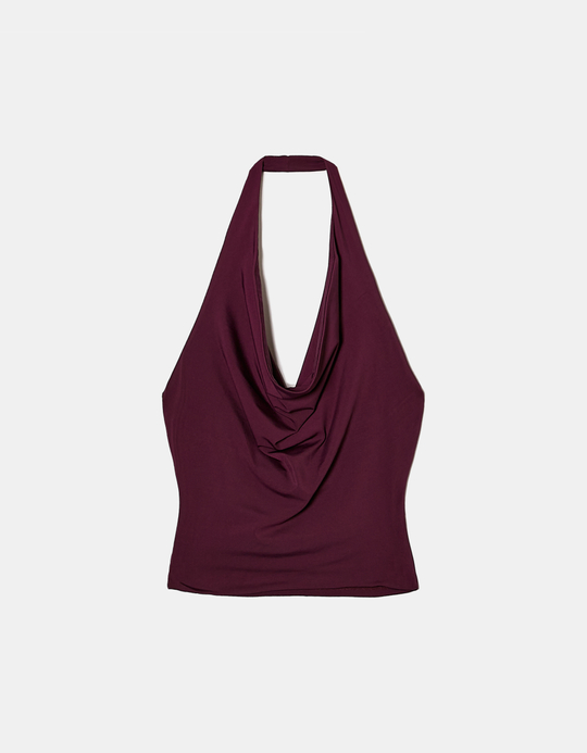 TALLY WEiJL, Violett Fancy Halter Top for Women