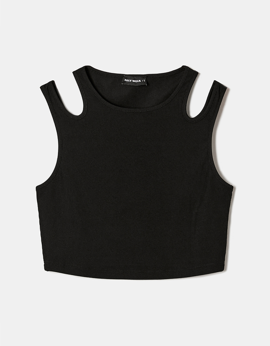 TALLY WEiJL, Cut Out Crop Top for Women