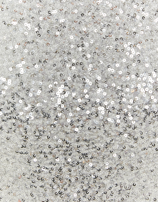 TALLY WEiJL, Silver Sequined Backless Top for Women