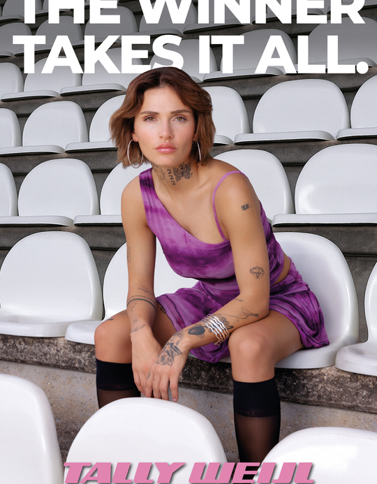 TALLY WEiJL, Purple One shoulder Printed Tank Top for Women
