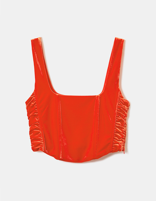 TALLY WEiJL, Korsett-Top aus Samt for Women