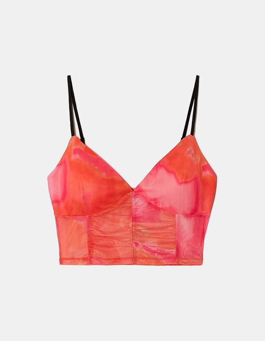 TALLY WEiJL, Mesh Crop Top for Women