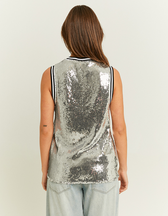 TALLY WEiJL, Maillot de Basket en Sequins Gris for Women