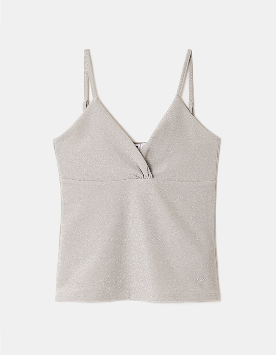 TALLY WEiJL, Grey Crop Top for Women