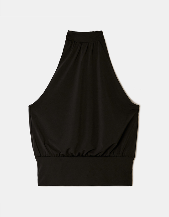 TALLY WEiJL, Top Noir à Encolure Ras-du-Cou for Women