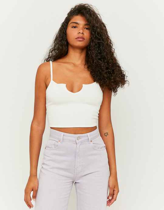 TALLY WEiJL, Weißes Crop Top for Women