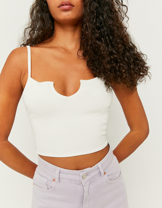 TALLY WEiJL, Weißes Crop Top for Women