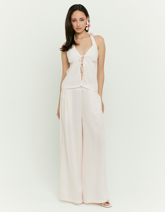 TALLY WEiJL, Pink Halter Sleeveless Top for Women