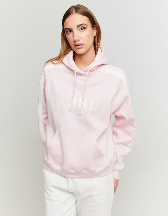 TALLY WEiJL, Pink Oversize Printed Hoodie for Women