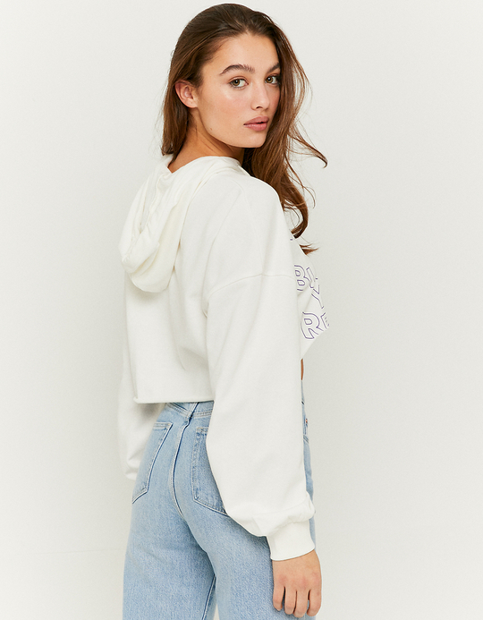 TALLY WEiJL, Cropped Printed Hoodie for Women