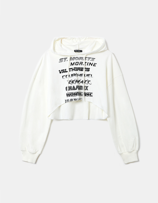 TALLY WEiJL, Sweat à Capuche Court Imprimé for Women