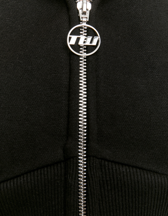 TALLY WEiJL, Black Zip Up Hoodie for Women