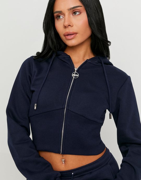 TALLY WEiJL, Blauer Zip-Hoodie for Women