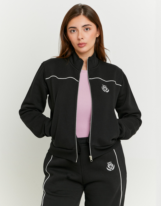 TALLY WEiJL, Black Zip Up Sweatshirt for Women