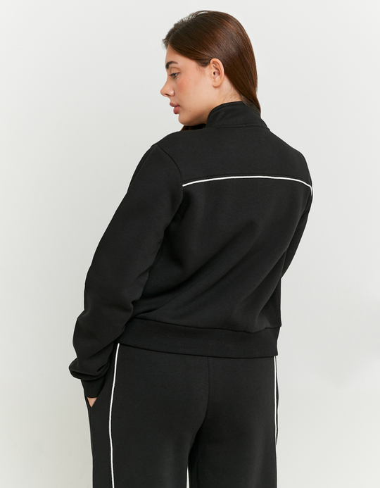 TALLY WEiJL, Schwarzes Sweatshirt mit Reissverschluss for Women
