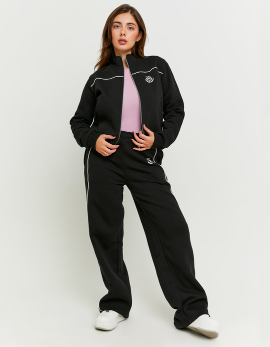 TALLY WEiJL, Schwarzes Sweatshirt mit Reissverschluss for Women