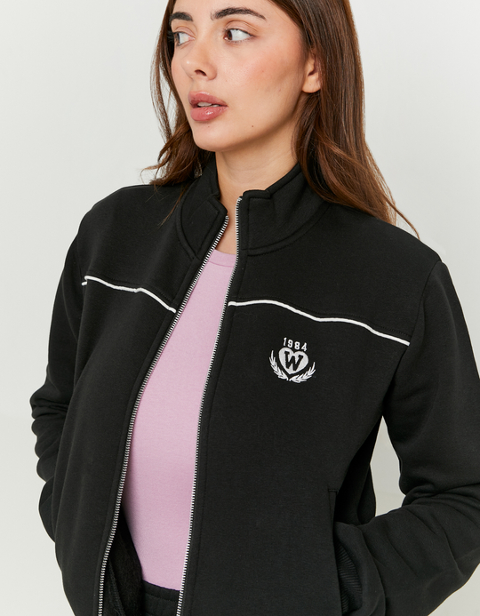 TALLY WEiJL, Schwarzes Sweatshirt mit Reissverschluss for Women