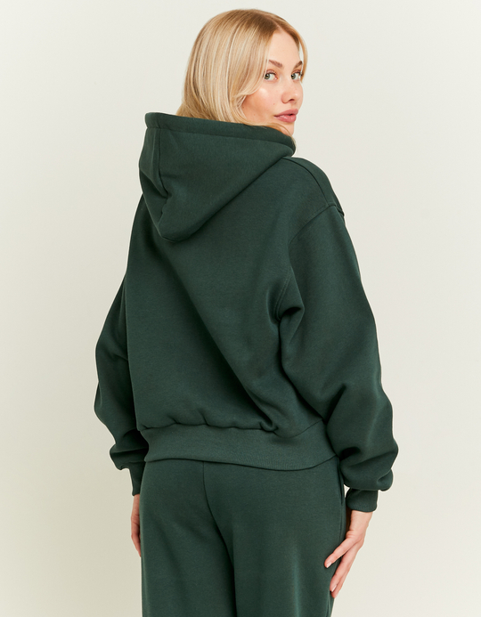 TALLY WEiJL, Sweat à Capuche Vert Oversize Imprimé for Women