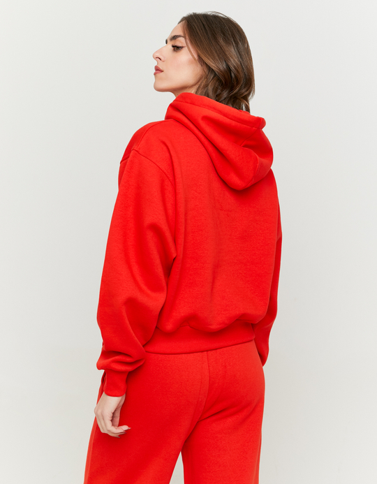 TALLY WEiJL, Felpa Oversize con Cappuccio Rossa for Women