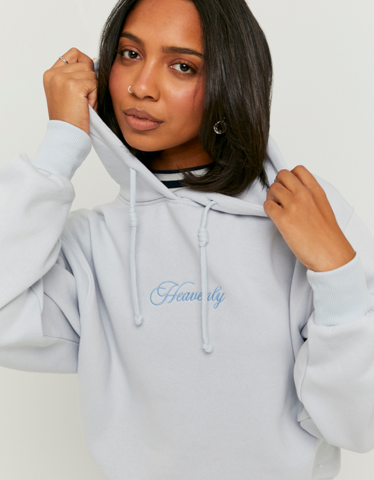 TALLY WEiJL, Blue Embroidered Sweatshirt for Women