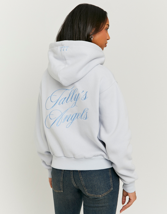 TALLY WEiJL, Blaues Sweatshirt mit Stickerei for Women