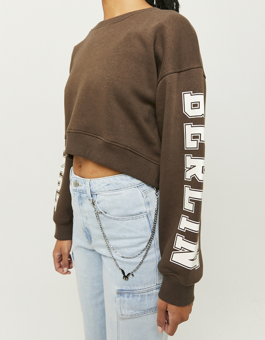 TALLY WEiJL, Sweatshirt Imprimé Marron for Women