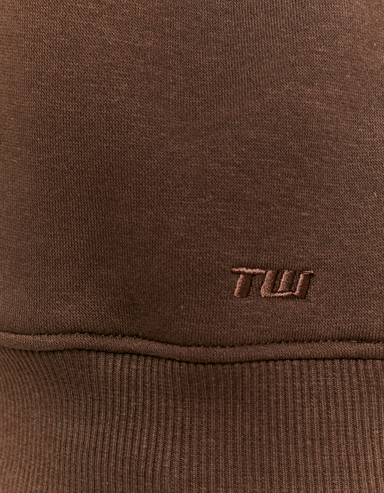 TALLY WEiJL, Brown Basic Hoodie for Women
