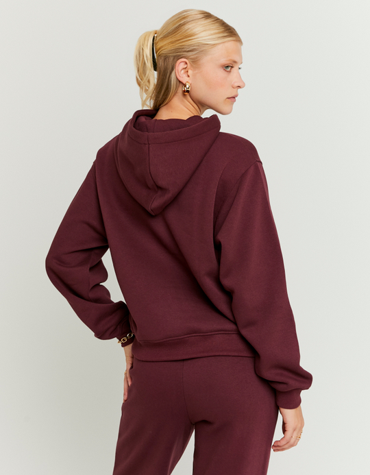 TALLY WEiJL, Burgunder Basic Hoodie for Women