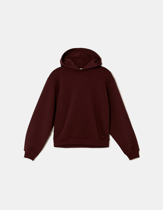 TALLY WEiJL, Burgunder Basic Hoodie for Women