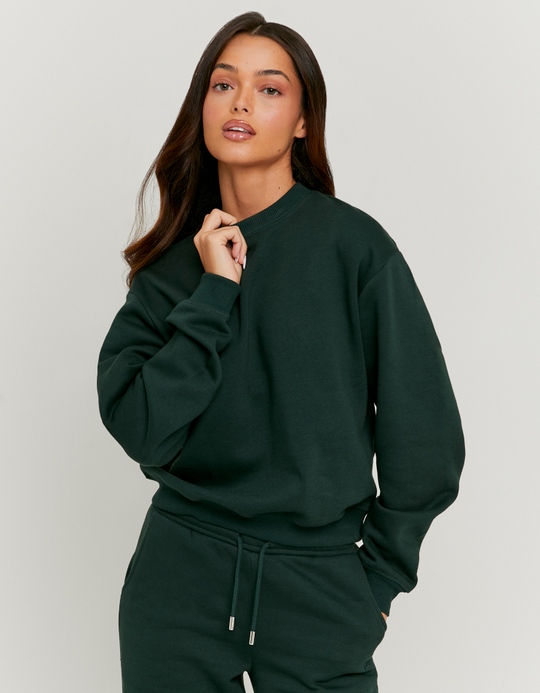TALLY WEiJL, Green Basic Sweatshirt for Women