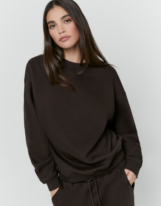 TALLY WEiJL, Brown Oversized Sweatshirt for Women