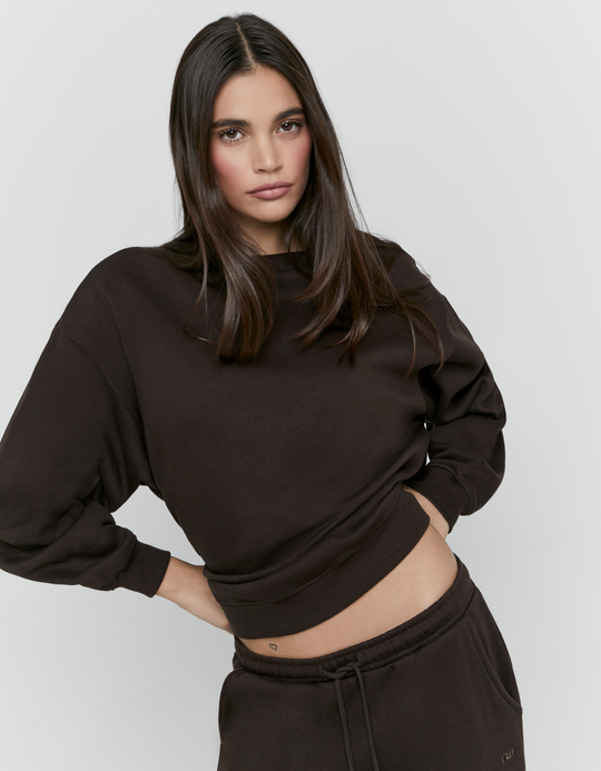 TALLY WEiJL, Brown Oversized Sweatshirt for Women