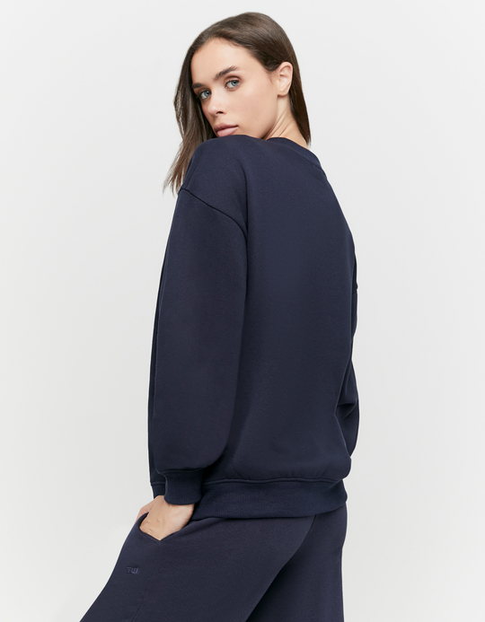 TALLY WEiJL, Blaues Sweatshirt mit Stickerei for Women