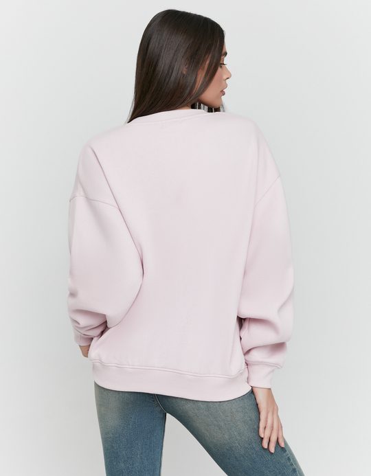 TALLY WEiJL, Pink Embroidered Sweatshirt for Women
